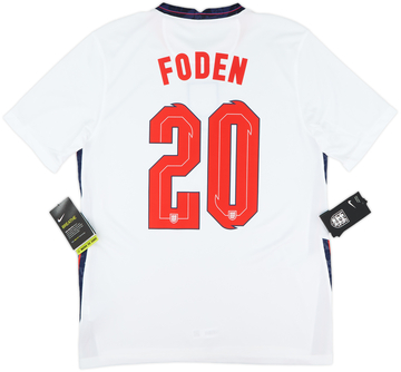 2020-22 England Home Shirt Foden #20 (M)