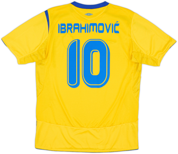 2005-06 Sweden Home Shirt Ibrahimovic #10