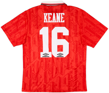 1992-94 Manchester United Home Shirt Keane #16