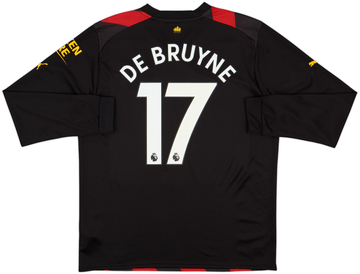 2022-23 Manchester City Away L/S Shirt De Bruyne #17 - 10/10 - (L)