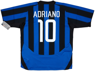 2003-04 Inter Milan Player Issue Home Shirt Adriano #10