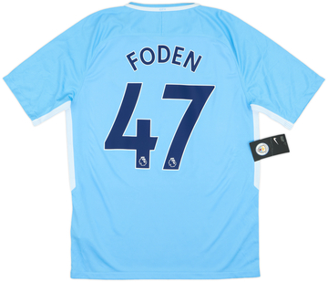 2017-18 Manchester City Home Shirt Foden #47