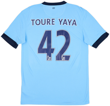 2014-15 Manchester City Home Shirt Toure Yaya #42