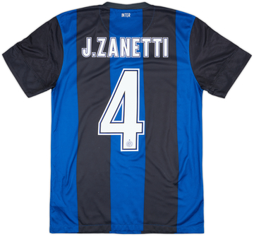 2012-13 Inter Milan Home Shirt J. Zanetti #4