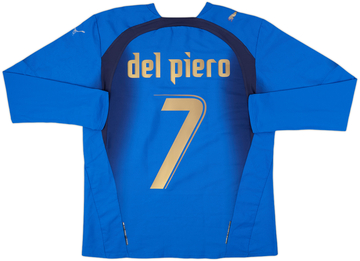 2006 Italy Home L/S Shirt Del Piero #7