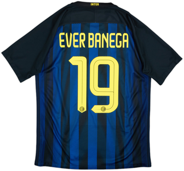 2016-17 Inter Milan Home Shirt Banega #19