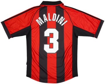 1998-00 AC Milan Home Shirt Maldini #3