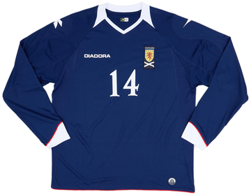 2008-09 Scotland Home L/S Shirt #14
