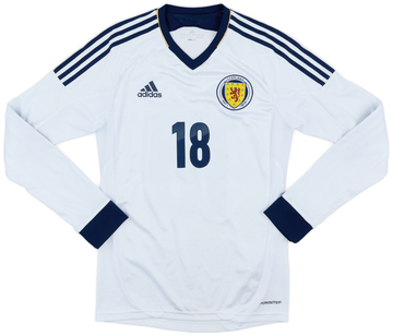 2012-14 Scotland Authentic L/S Away Shirt #18