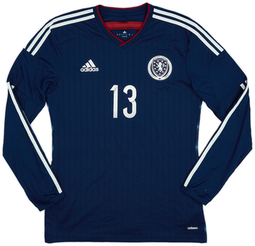 2014-15 Scotland Home L/S Shirt #13