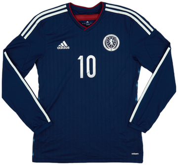 2014-15 Scotland Player Issue Home L/S Shirt #10