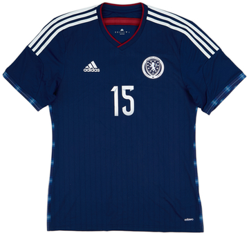 2014-15 Scotland Player Issue Home Shirt #15