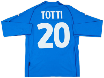 2000-01 Italy Home L/S Shirt Totti #20