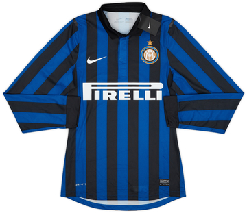 2011-12 Inter Milan Player Issue Home L/S Shirt