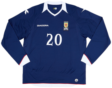 2008-09 Scotland Home L/S Shirt #20