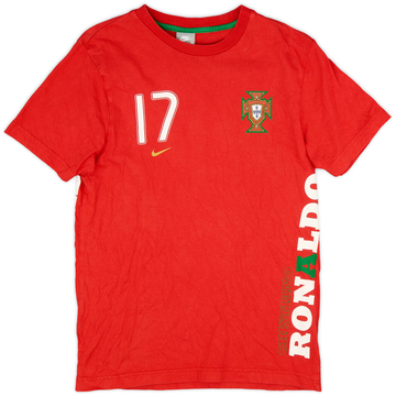2008-09 Portugal Nike 'Cristiano Ronaldo' Cotton Tee #17