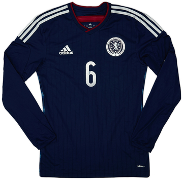 2014-15 Scotland Player Issue Home L/S Shirt #6