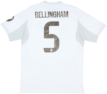 2025-26 Real Madrid Home Shirt Bellingham #5 (L)