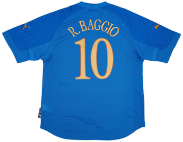 2004-06 Italy Home Shirt Baggio #10