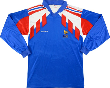 1990-92 France Home L/S Shirt