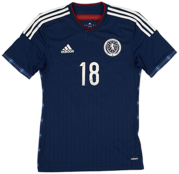 2014-15 Scotland Youth Match Issue Home Shirt #18