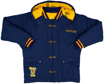 1990-92 Scotland Umbro Padded Hooded Bench Coat