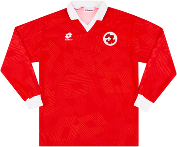 1992-93 Switzerland Home L/S Shirt (Excellent)