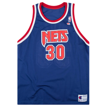 1996-97 New Jersey Nets Kittles #30 Champion Jersey (Away) XL