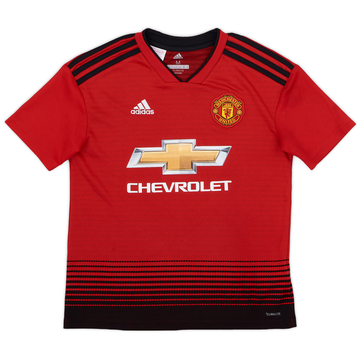 2018-19 Manchester United Home Shirt - 8/10 - (M.Boys)