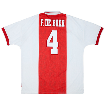 1998-99 Ajax Home Shirt F.De Boer #4 - 9/10 - (XL)