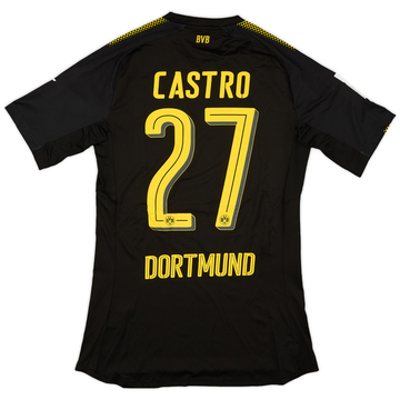 2017-18 Borussia Dortmund Match Issue Away Shirt Castro #27
