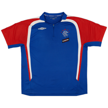 2007-08 Rangers Umbro 1/4 Zip Polo Shirt - 6/10 - (L)