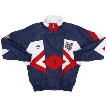 1990-92 England Umbro Track Jacket - 9/10 - (S)