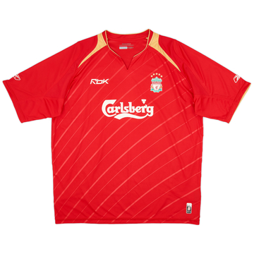 2005-06 Liverpool CL Home Shirt - 7/10 - (XL)