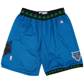 1996-08 Minnesota Timberwolves Champion Away Shorts - 8/10 - (XXL)