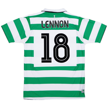2004-05 Celtic Home Shirt Lennon #18 - 7/10 - (M)