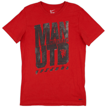 2012-13 Manchester United Nike Graphic Tee - 8/10 - (L)