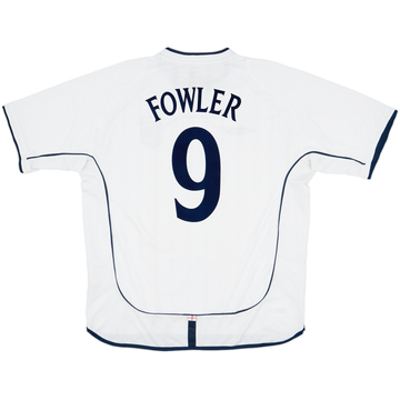 2001-03 England Home Shirt Fowler #9 - 7/10 - (XL)