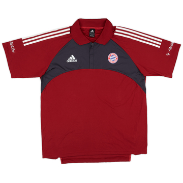 2002-03 Bayern Munich Player Issue adidas 1/4 Zip Polo Shirt - 7/10 - (L/XL)