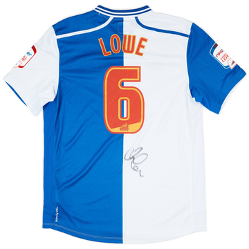 2012-13 Blackburn Match Issue Signed Home Shirt Lowe #6