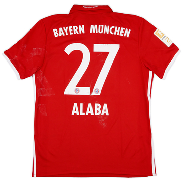 2016-17 Bayern Munich Home Shirt Alaba #27 - 5/10 - (M)