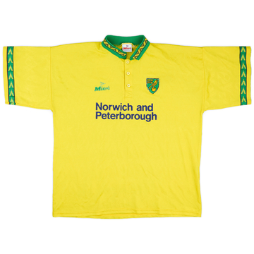 1994-96 Norwich Home Shirt - 5/10 - (XL)