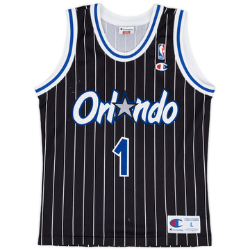 1993-94 Orlando Magic A.Hardaway #1 Champion Away Jersey - 3/10 - (L.Boys)