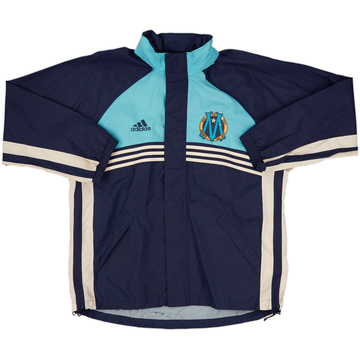1999-00 Olympique Marseille adidas Hooded Rain Jacket - 8/10 - (L)