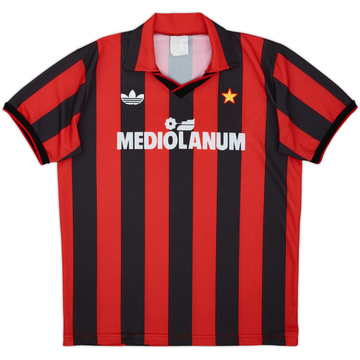 1990-91 AC Milan Home Shirt - 9/10 - (M)