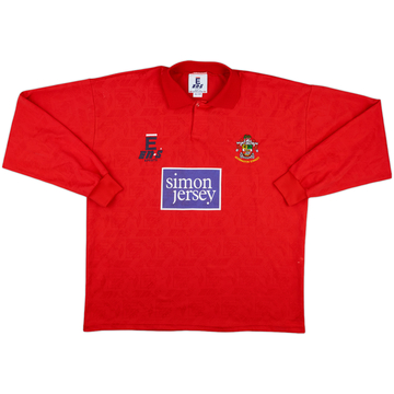 1996-98 Accrington Stanley Match Issue Home L/S Shirt #11