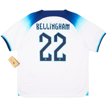 2022-23 England Home Shirt Bellingham #22 (XL)