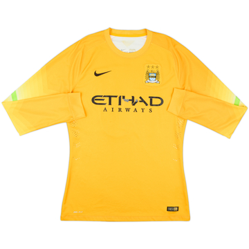 2014-15 Manchester City Match Issue GK Shirt #13
