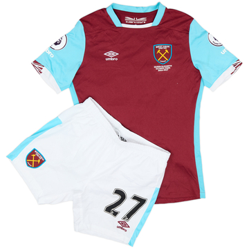 2016-17 West Ham Home Shirt & Shorts Payet #27 - 7/10 - (L.Boys)