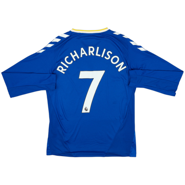 2021-22 Everton Home L/S Shirt Richarlison #7 - 9/10 - (M)